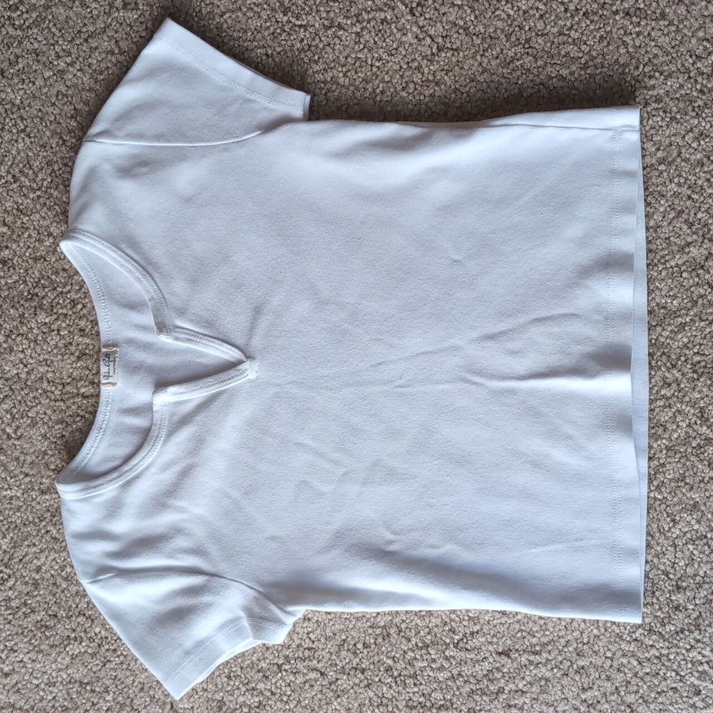 Brandy Melville White Henley Top